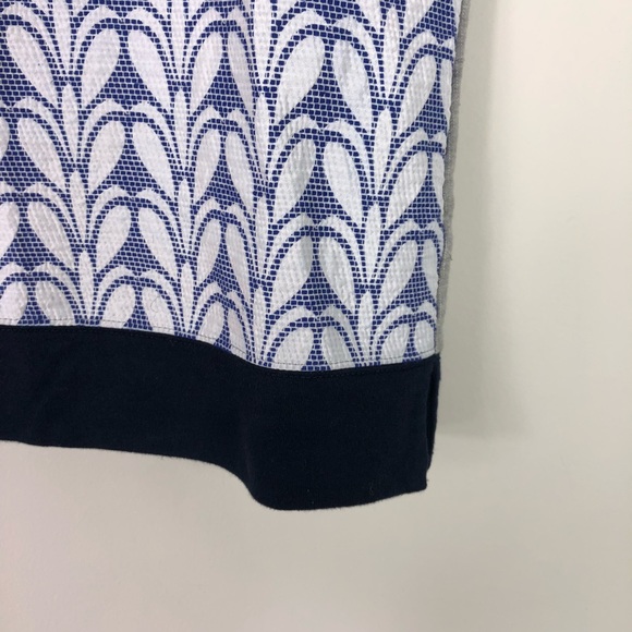 J. Crew Paneled Short Sleeve Sweatshirt Navy *89 - Picture 6 of 8